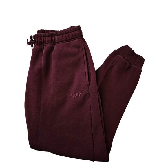 Snipes Small Logo Essential Hoodie & Sweatpants Set M Purple/Windsor Wine - Picture 6 of 11